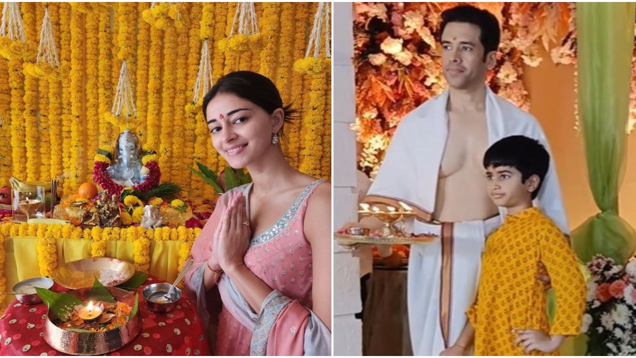 Ganesh Chaturthi 2023: Ananya Panday y Sonu Sood dan la bienvenida a Bappa;  Tusshar Kapoor celebra con su hijo Laksshay