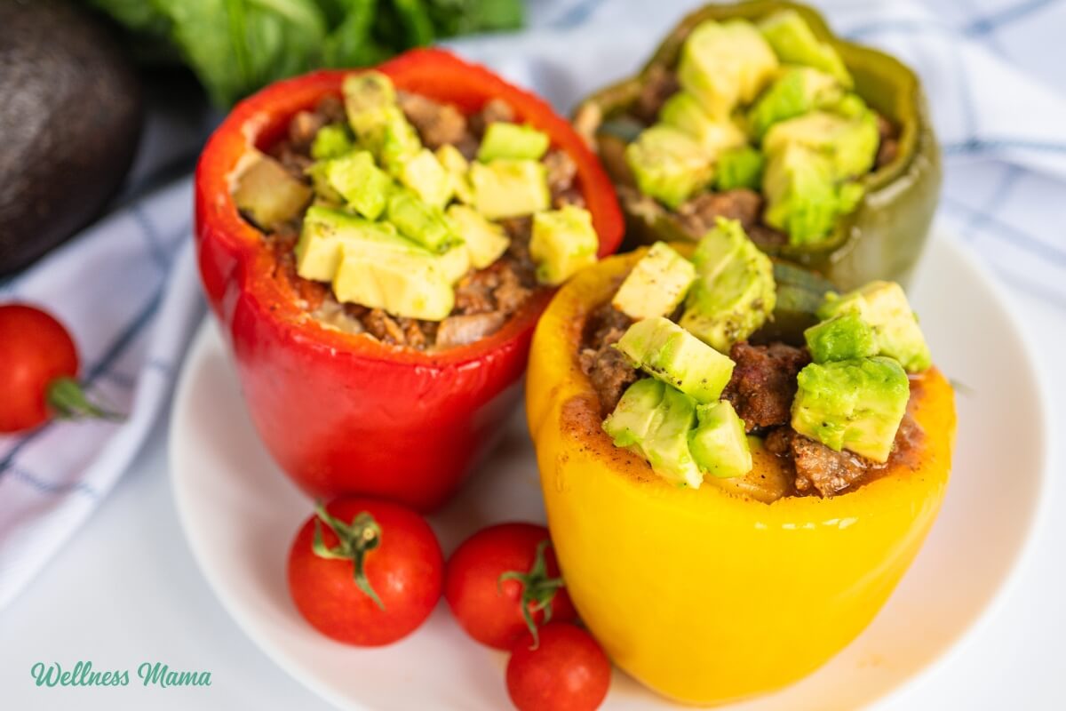 Receta saludable de pimientos rellenos