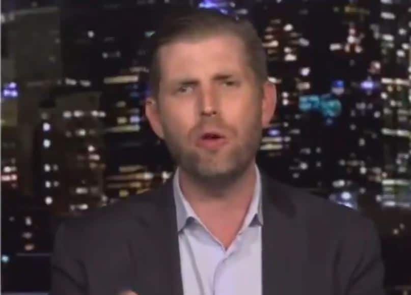 Eric Trump responde con más fraude tras ser acusado de fraude