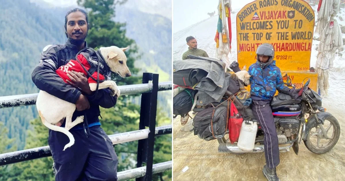 Mi viaje épico en bicicleta a Ladakh con un cachorro de rescate