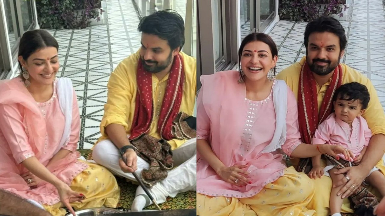 Kajal Aggarwal escribe una nota sentida mientras realiza la puja de Grah Pravesh en su nuevo hogar;  comparte fotos familiares
