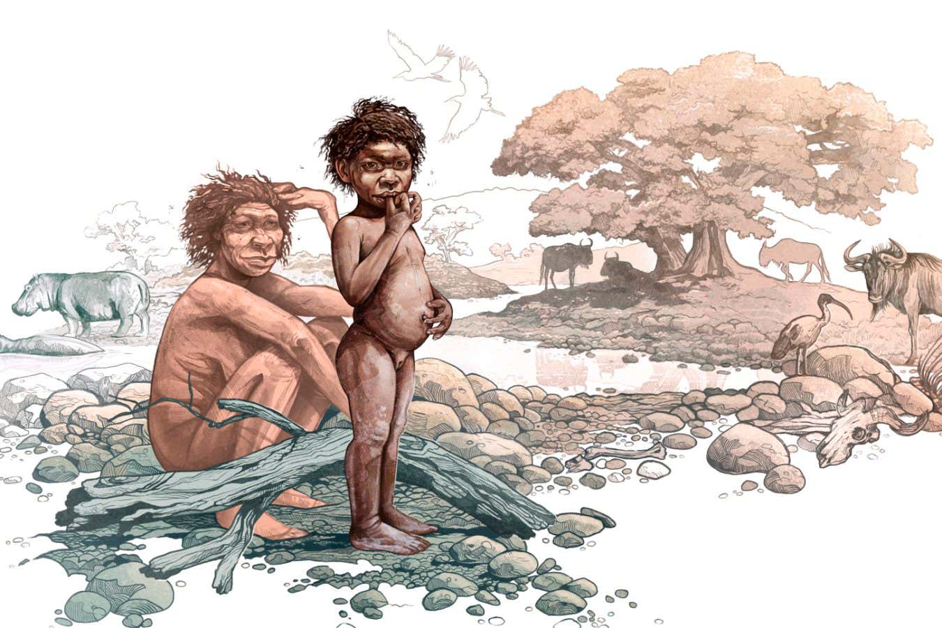 Los primeros humanos vivieron en las tierras altas de Etiopía hace 2 millones de años.