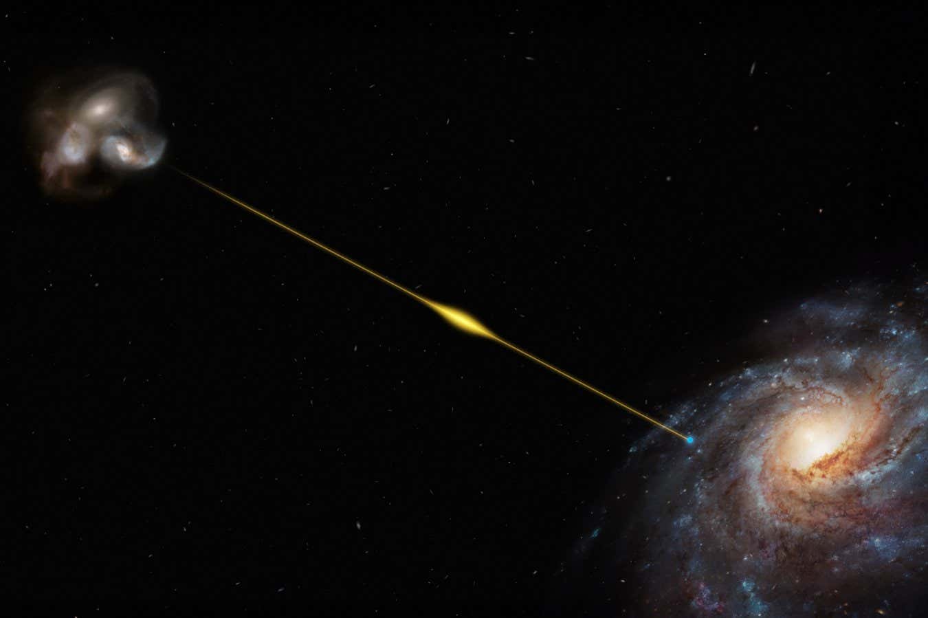 Una explosión de ondas de radio impacta la Tierra después de viajar durante 8 mil millones de años