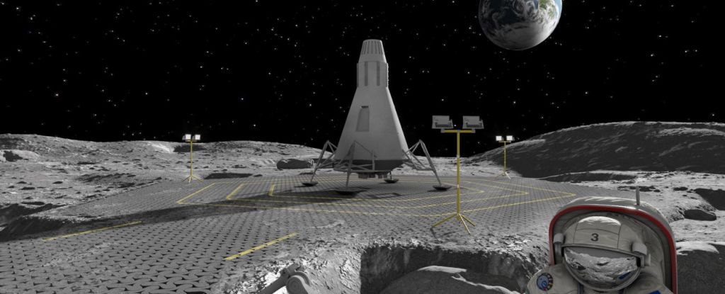 Experimento salvaje muestra cómo se podrían utilizar láseres para construir caminos lunares: ScienceAlert