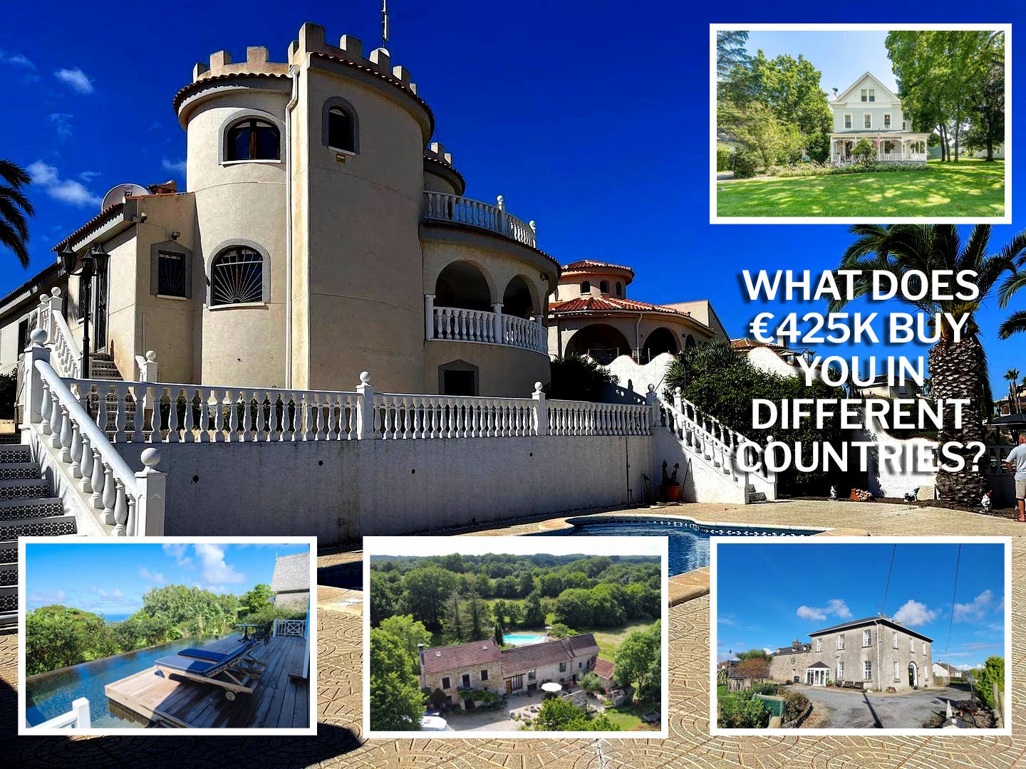 Por 425.000 euros puedes comprar una preciosa villa frente al mar en la Costa Blanca, pero ¿qué te puede aportar esa suma en todo el mundo?