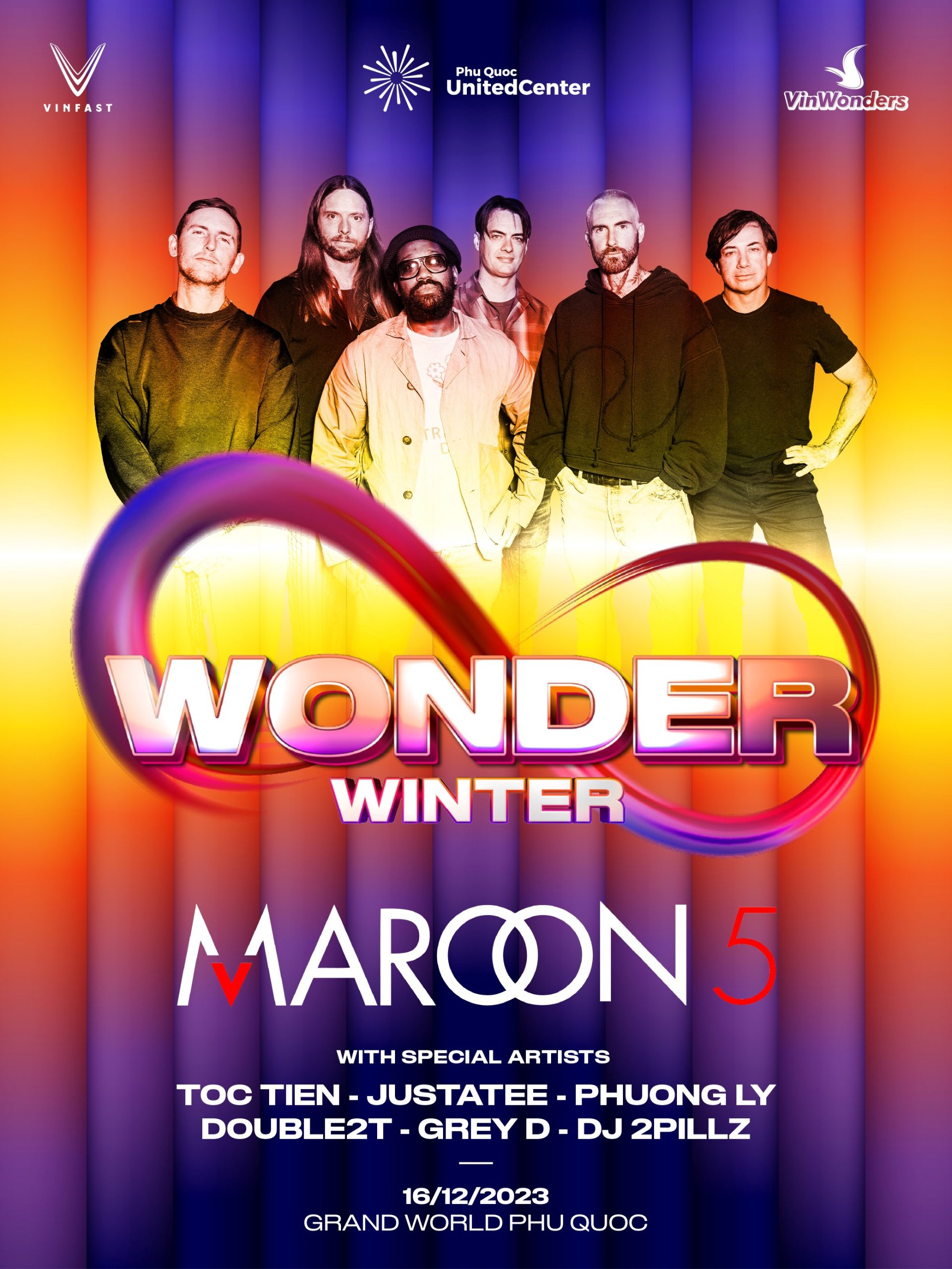 El 8wonder Winter Festival revela 11 canciones exitosas y los mejores artistas de Vietnam actuando con Maroon 5