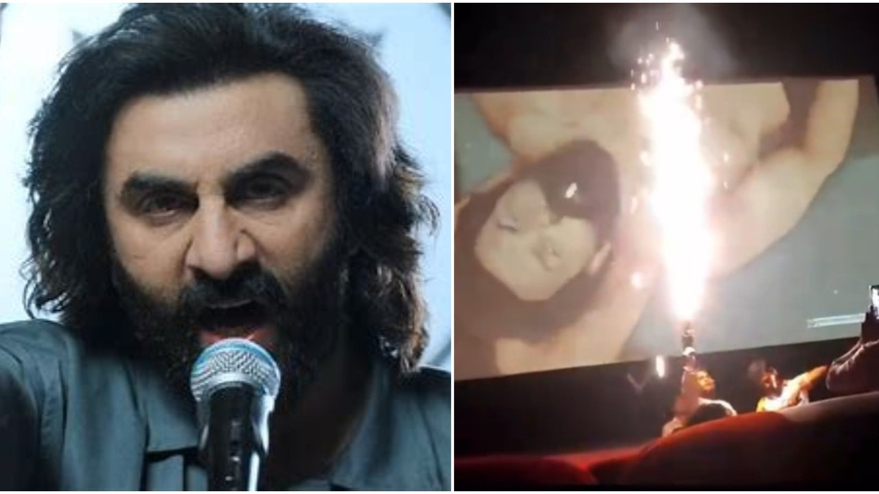 MIRAR: Después de Tiger 3, fanáticos emocionados estallaron petardos dentro del cine en medio de la proyección de Animal