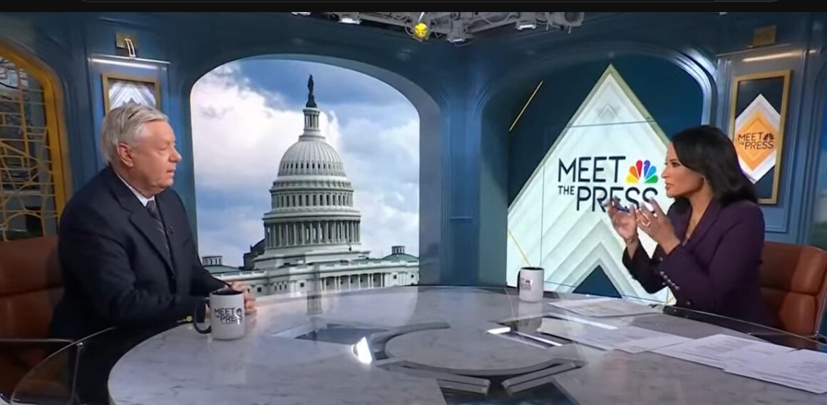 Kristen Welker de Meet The Press permite que Lindsey Graham mienta sobre la frontera