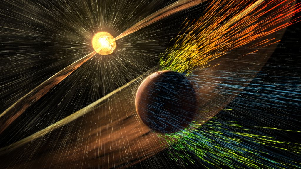 La atmósfera de Marte se hinchó como un globo cuando el viento solar dejó de soplar.  Los científicos están emocionados