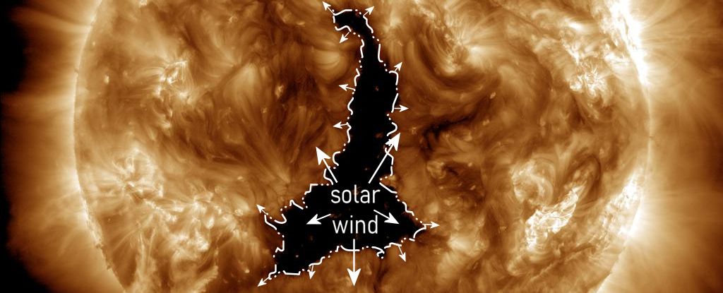 Un enorme agujero en el Sol, más grande que 60 Tierras, acaba de lanzar viento solar directamente hacia nosotros: ScienceAlert