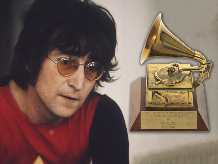 El premio Grammy Trustee de los Beatles de John Lennon podría subastarse por hasta 500.000 dólares