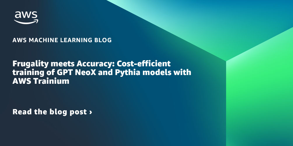 La frugalidad se une a la precisión: capacitación rentable de los modelos GPT NeoX y Pythia con AWS Trainium