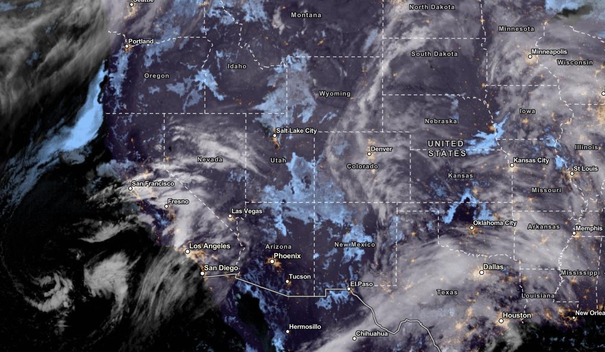 Tormenta del Pacífico en EE.UU.: Es probable que el suroeste impacte a finales de semana