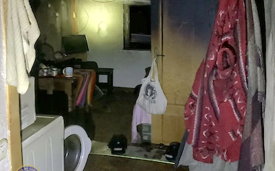 Incendio en una casa en una estación de esquí