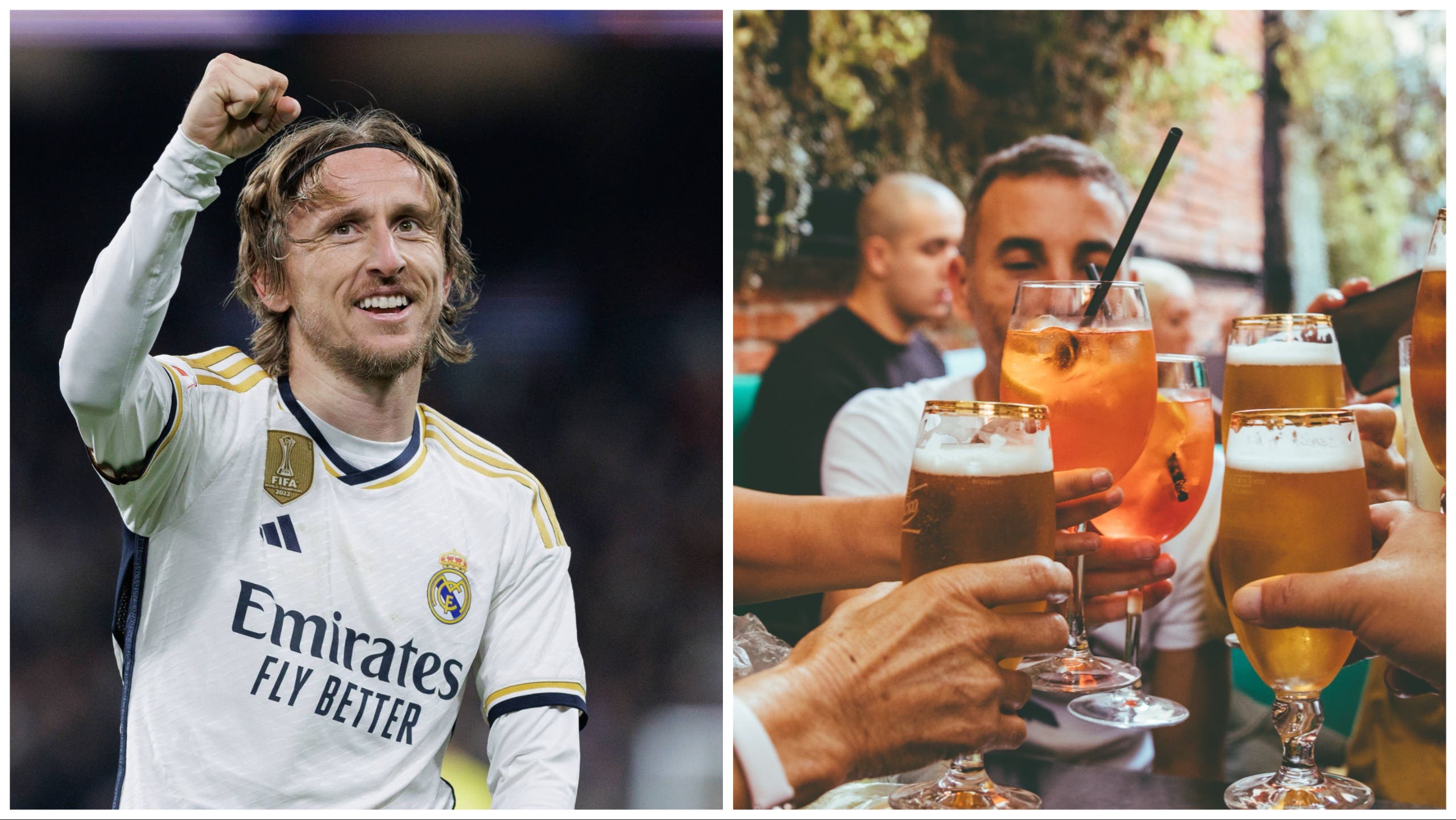 ¿Es la CERVEZA la bebida perfecta para después del entrenamiento?  Los mejores atletas están utilizando la bebida favorita de España para recuperarse, incluida una gran estrella del Real Madrid.