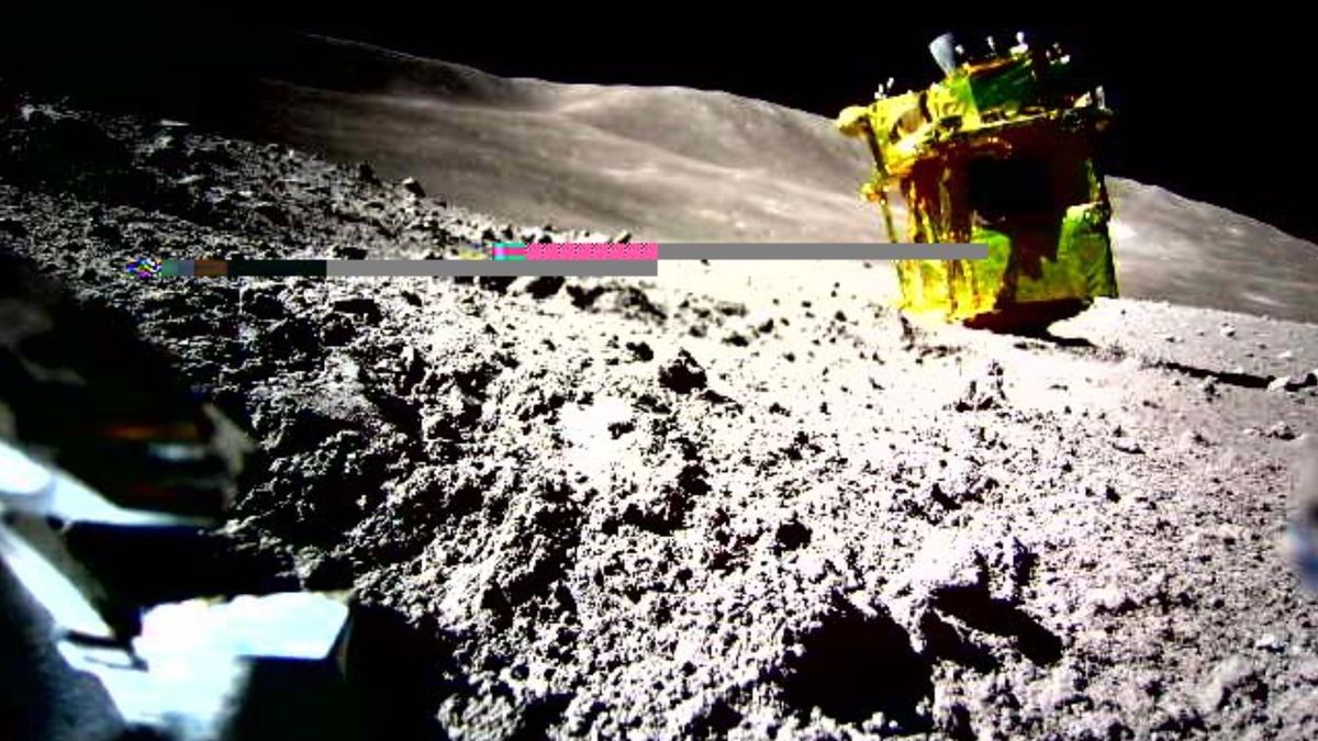 El módulo de aterrizaje lunar SLIM de Japón fotografiado en la superficie lunar (imagen)