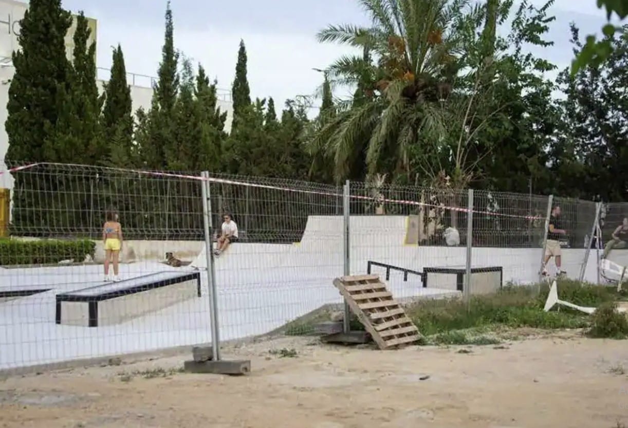 Daños en el skatepark de Orihuela a menos de 6 meses de su apertura