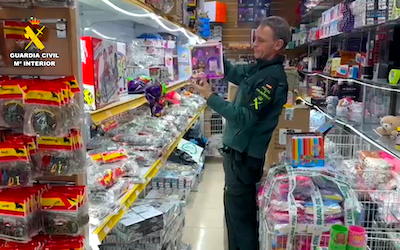 Medio millón de juguetes confiscados