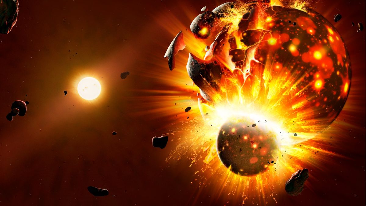 Cómo los impactos gigantes dieron forma a la formación de los planetas del sistema solar