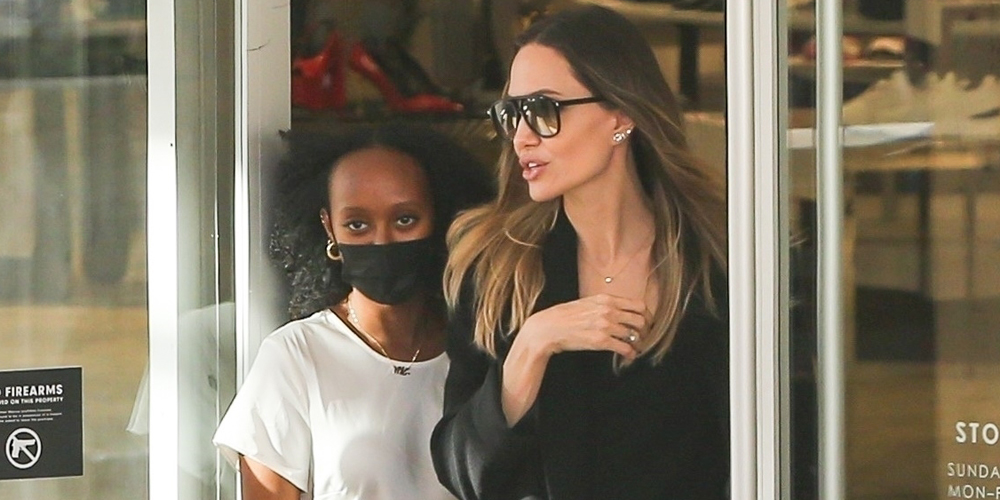 Angelina Jolie y su hija Zahara salen de compras en Beverly Hills