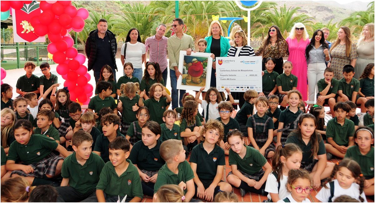 La famosa escuela Canterbury Maspalomas de Gran Canaria recauda miles para los niños de Pequeño Valiente con cáncer • The Canary News