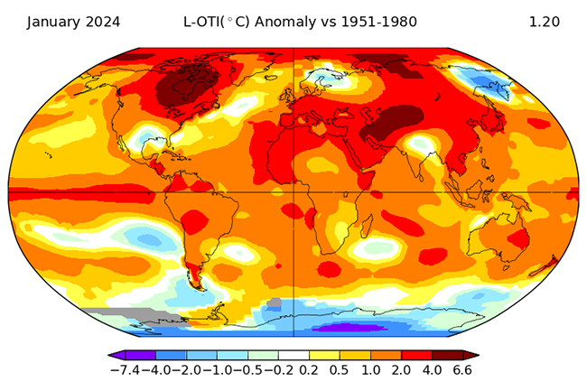 El calor continúa: 2024 comienza con un calor récord