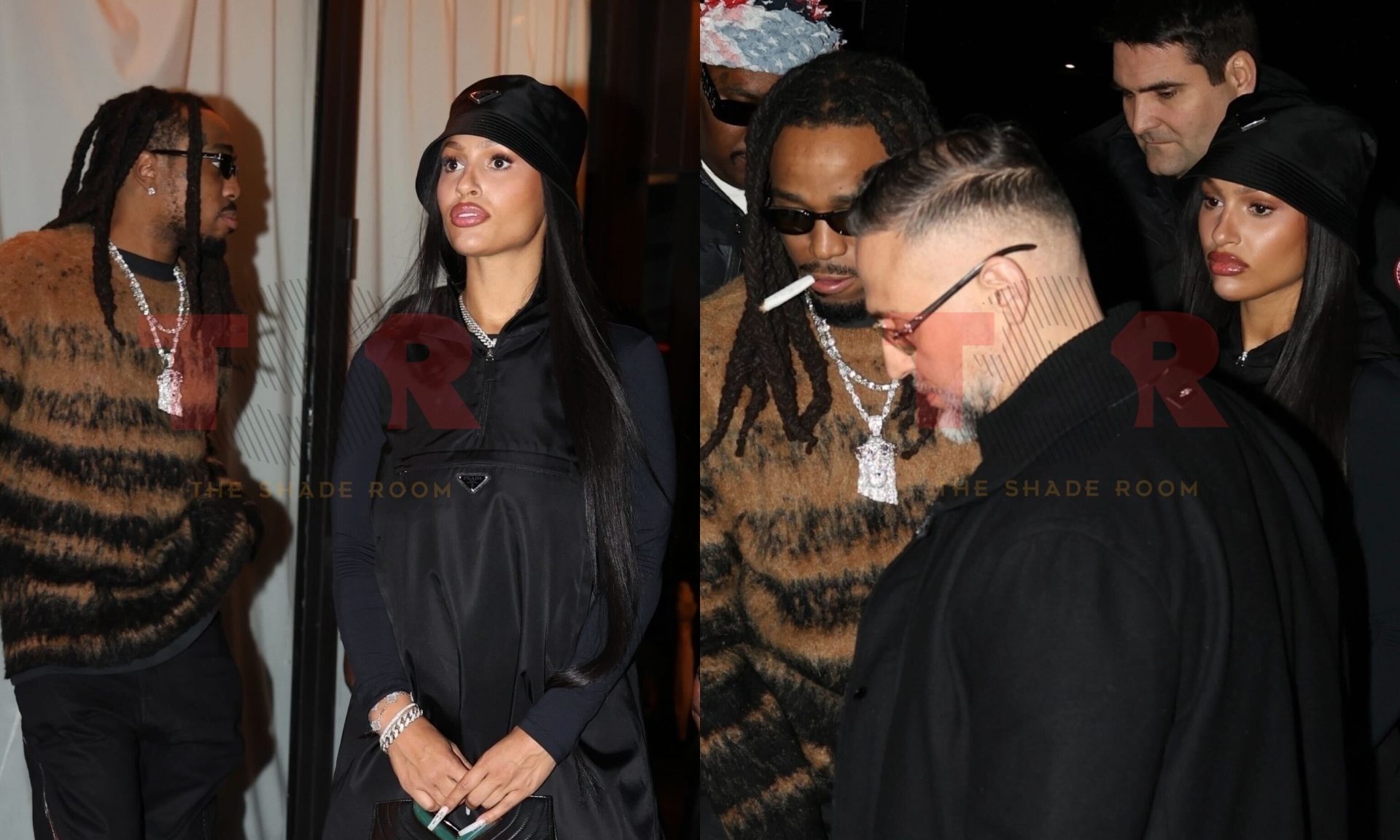 Quavo aparece en París con su gimnasta Boo Erica Fontaine