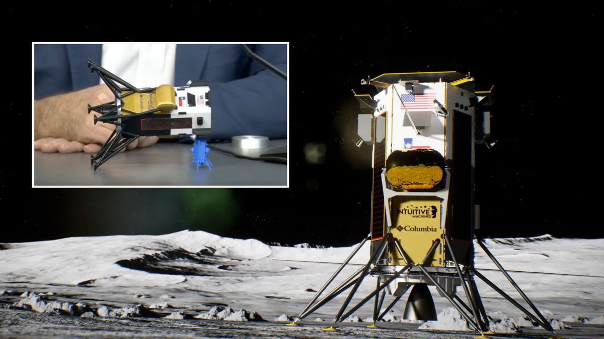 El módulo de aterrizaje Odysseus de Intuitive Machines se volcó en la luna durante un aterrizaje lunar ‘picante’