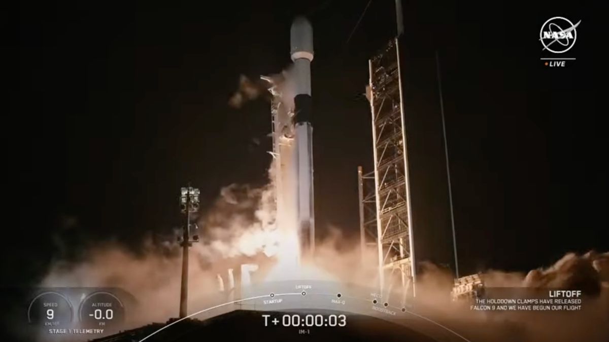 SpaceX lanza el módulo de aterrizaje privado ‘Odysseus’ en una misión pionera a la Luna (vídeo)