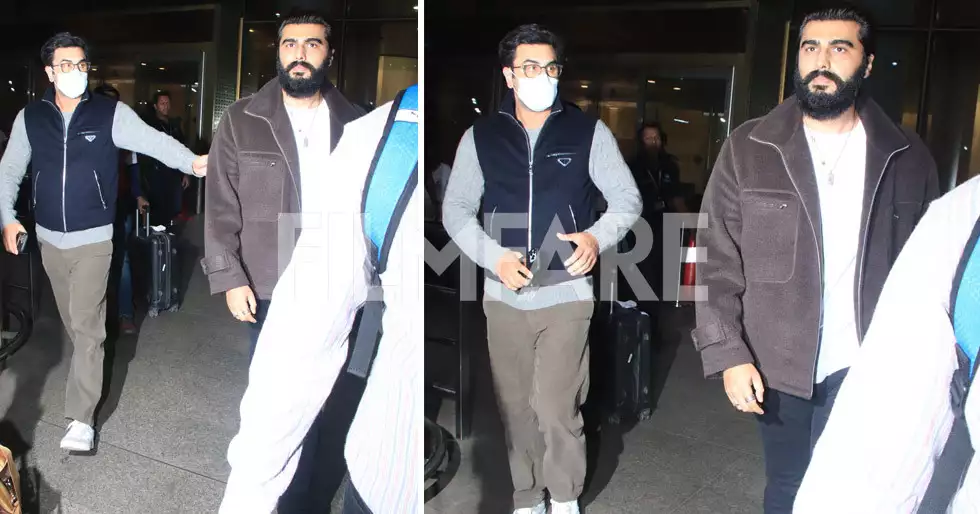 Ranbir Kapoor y Arjun Kapoor reciben clic en el aeropuerto.  Ver fotos: