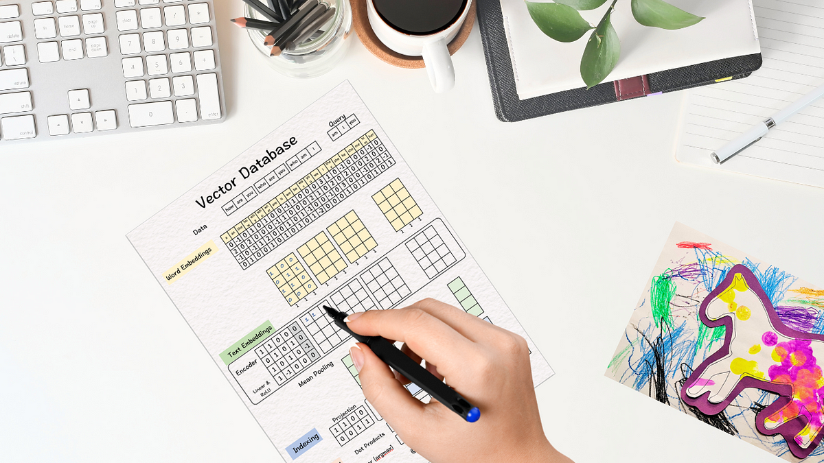 Profundice en bases de datos vectoriales a mano ✍︎ |  por Srijanie Dey, PhD |  marzo de 2024
