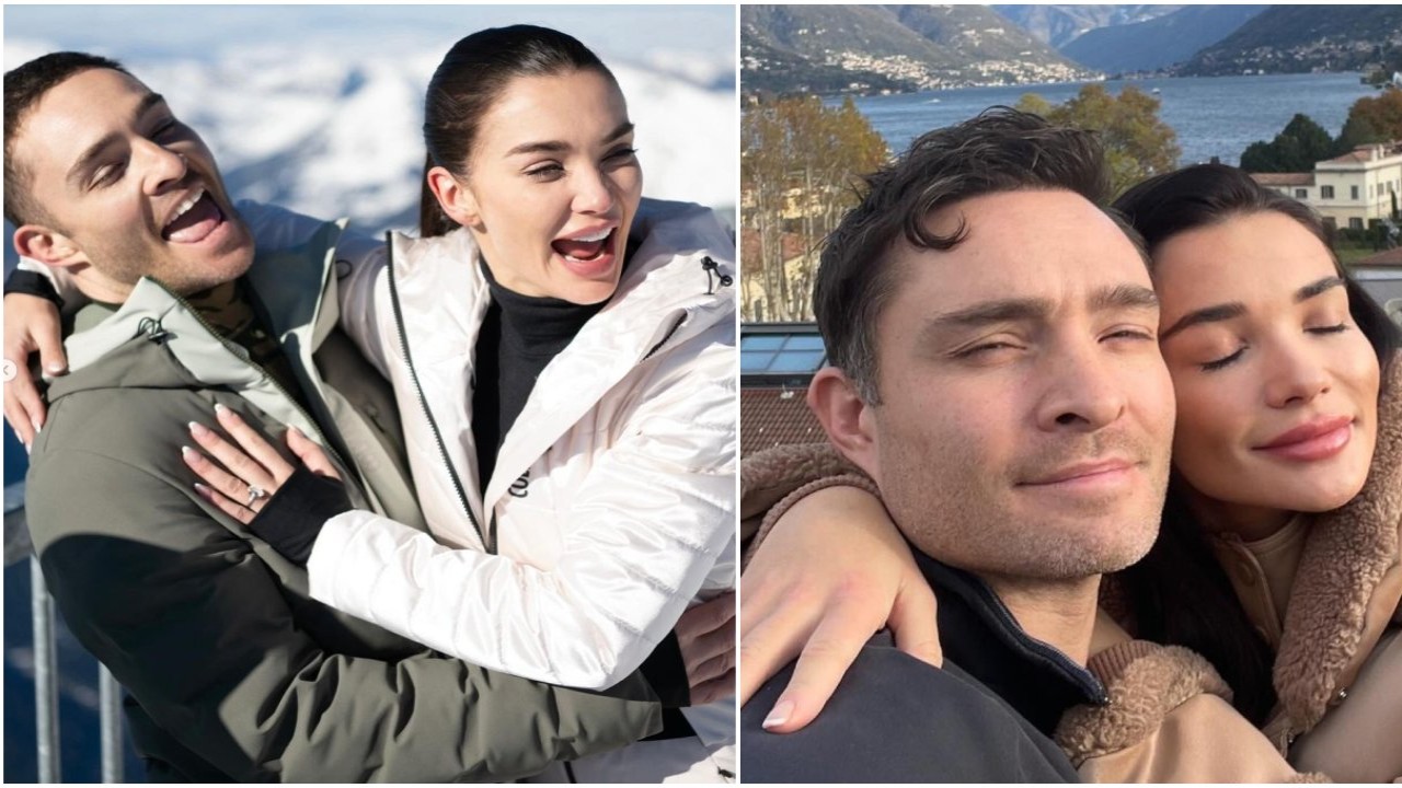 FOTOS: Amy Jackson-Ed Westwick se besan en su cena de compromiso;  compartir baile romantico