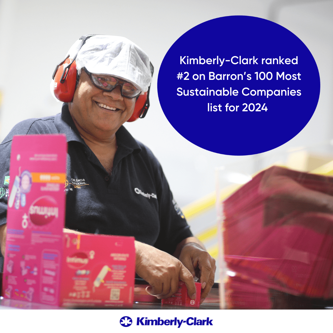 Kimberly-Clark nombrada una de las empresas más sostenibles de Barron