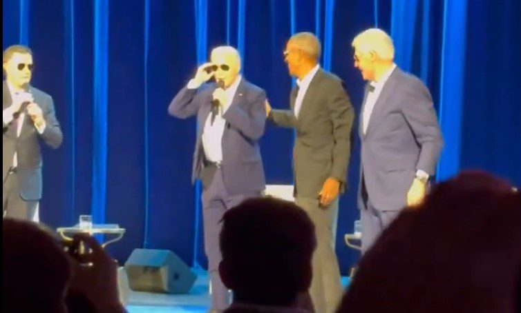 Biden confirma que Dark Brandon es real en la recaudación de fondos con Clinton y Obama