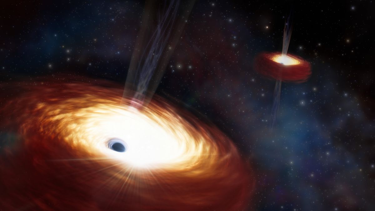 El par de agujeros negros más pesado jamás visto pesa 28 mil millones de veces más que el sol