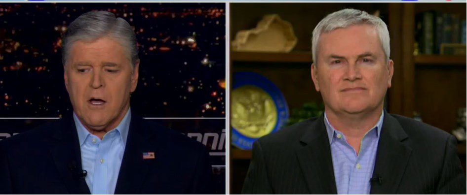 James Comer ha estado en Hannity 3 veces desde el miércoles tratando de limpiar su desastre de Hunter Biden