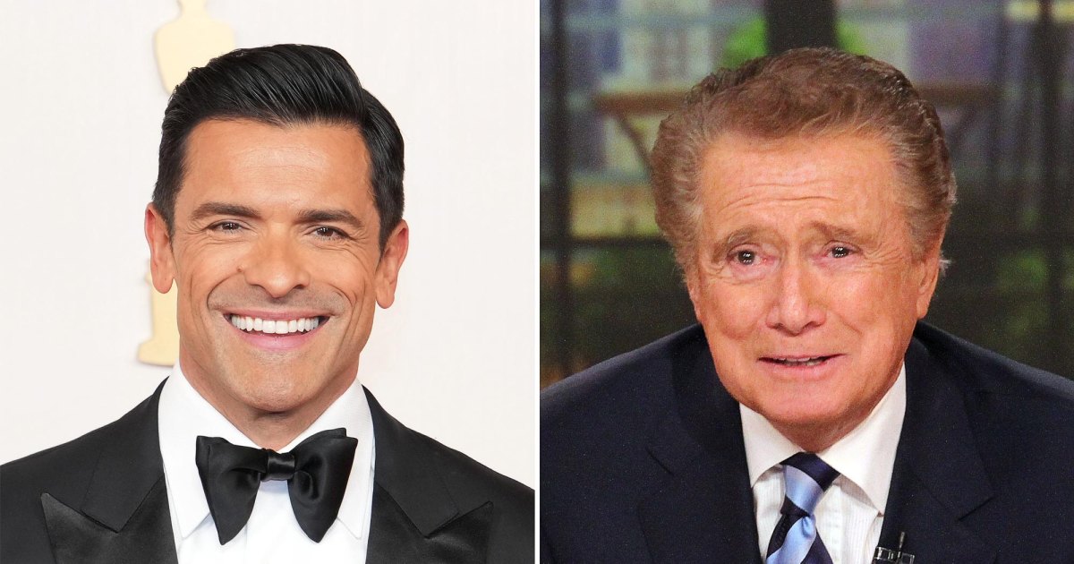 Mark Consuelos confundido con Regis Philbin en un juego de los NY Knicks