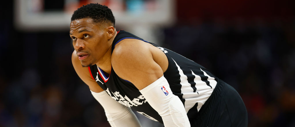 Russell Westbrook se fracturó la mano izquierda durante el Clippers-Wizards