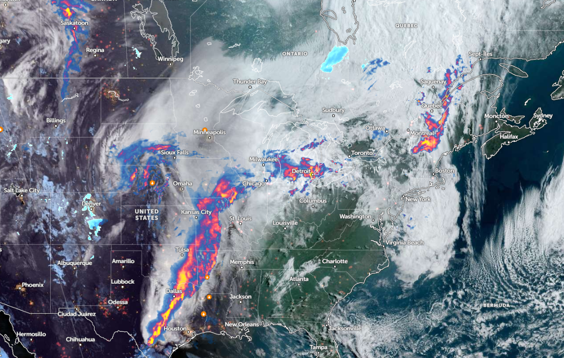 Clima severo en el centro de EE. UU.: granizo y fuertes lluvias probables la próxima semana