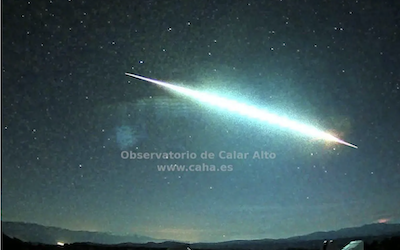 Meteoro enciende el cielo de Granada |  Noticias Gaceta Costa Tropical