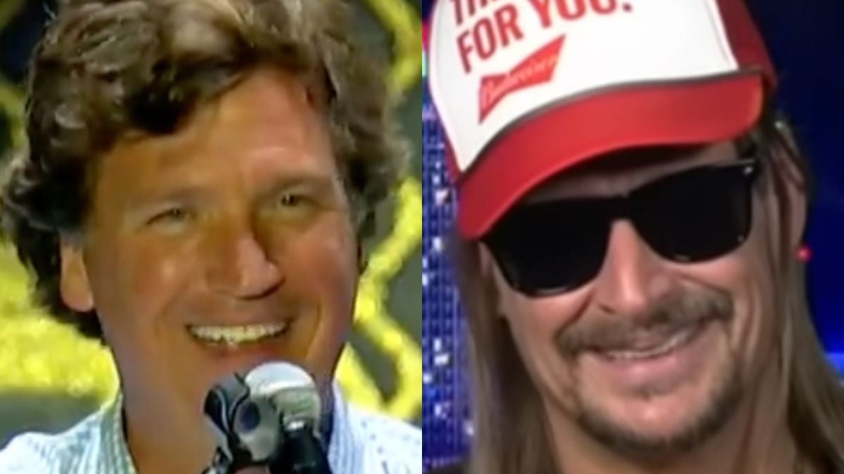 Tucker Carlson defiende a Estados Unidos mientras abre para Kid Rock: ‘Un hermoso país lleno de gente hermosa’