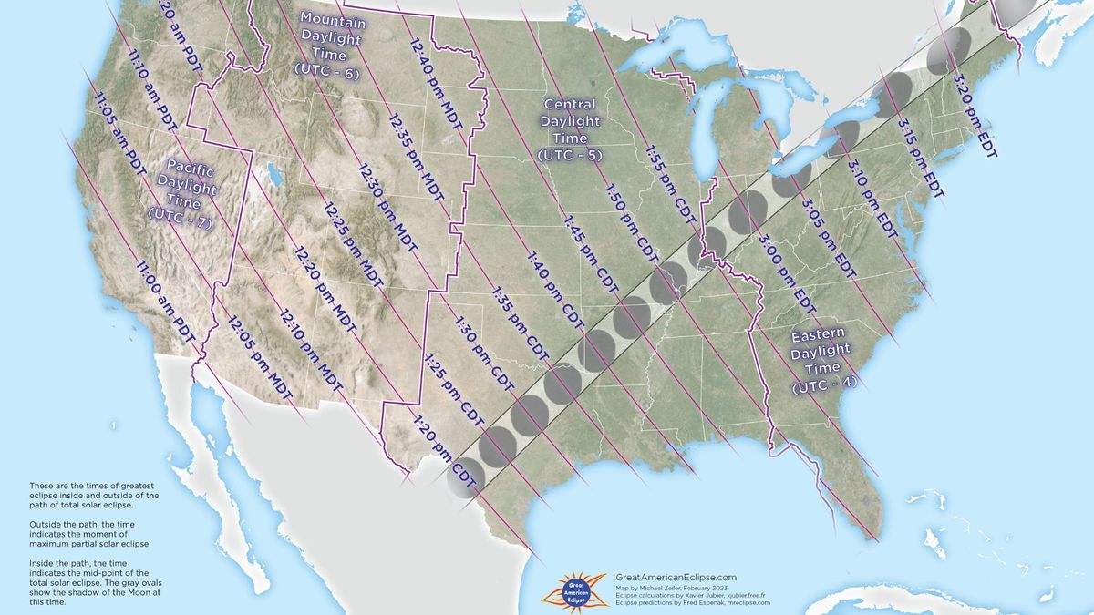 Eclipse solar total de 2024: imágenes de toda la web