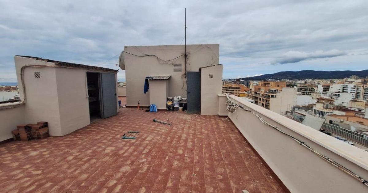 La ‘zona cero’ del rayo que sobresaltó a Palma el domingo
