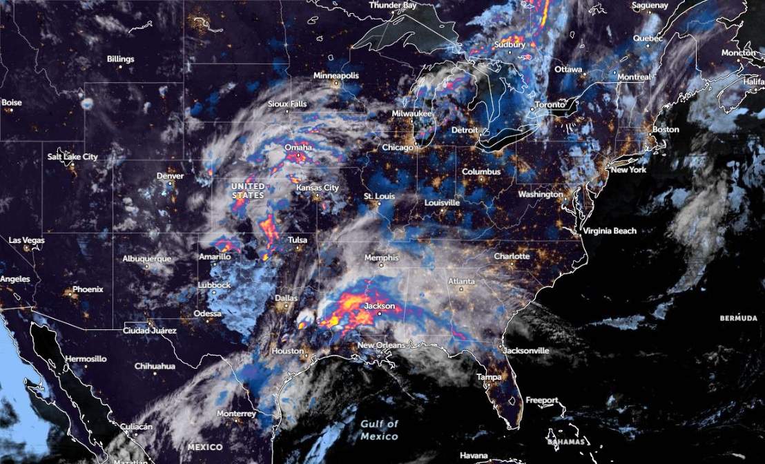Pronóstico del tiempo en el sur de EE. UU.: tormentas severas desencadenarán fuertes vientos, granizo y tornados
