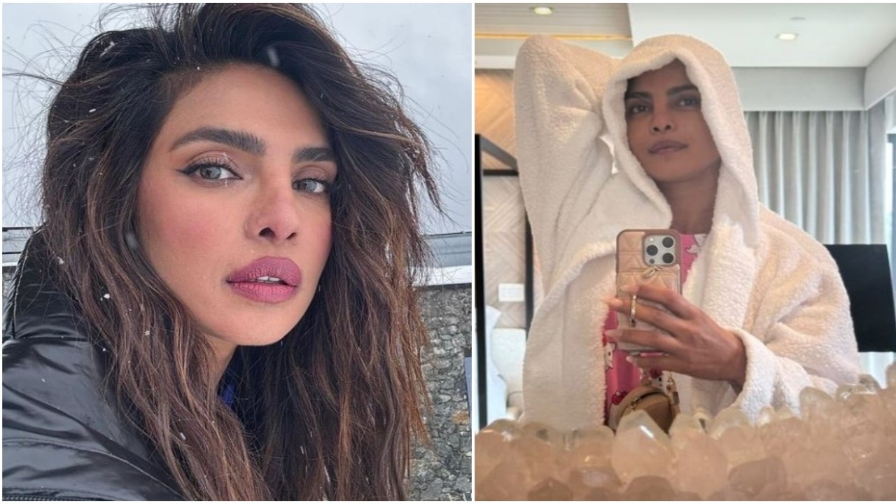 Priyanka Chopra se deja tomar una refrescante selfie matutina en una cómoda bata;  ver foto