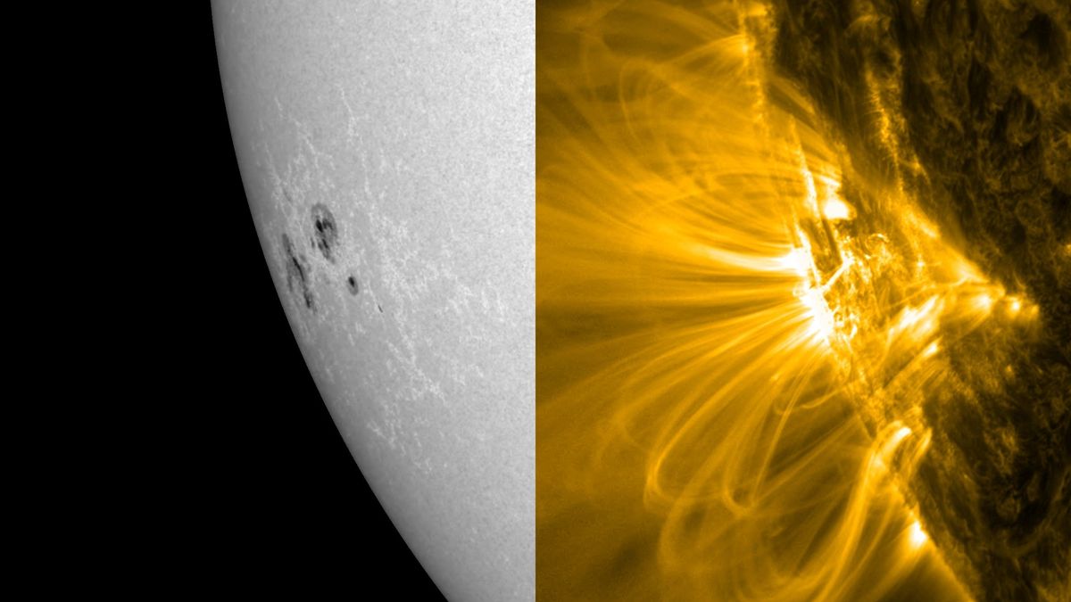 ¿Esa mancha solar gigante que sobrealimentó las auroras en la Tierra?  Ha vuelto y puede amplificar la aurora boreal con las tormentas solares de junio.