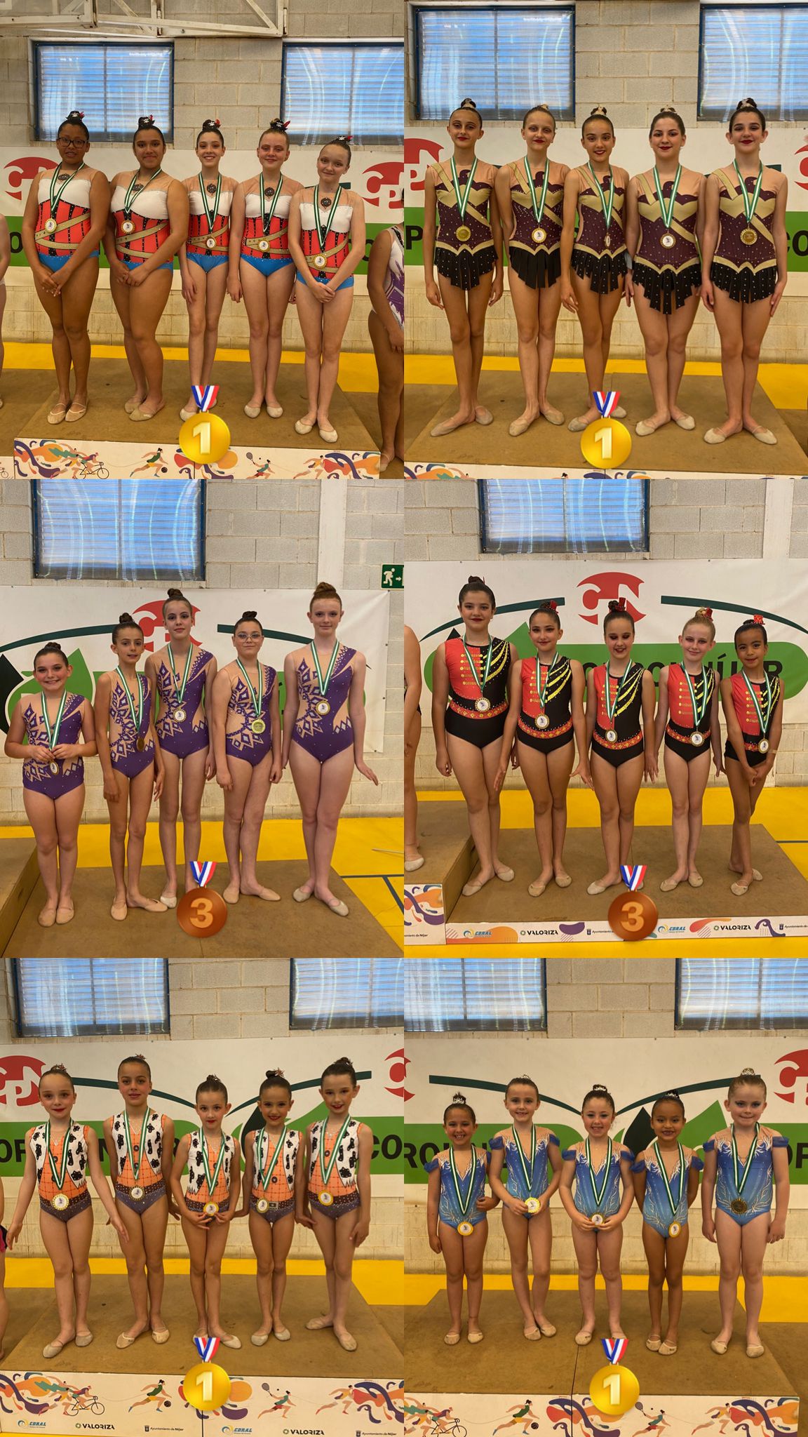 Nueve medallas para las gimnastas rítmicas de Mojácar en la Copa Costa de Almería
