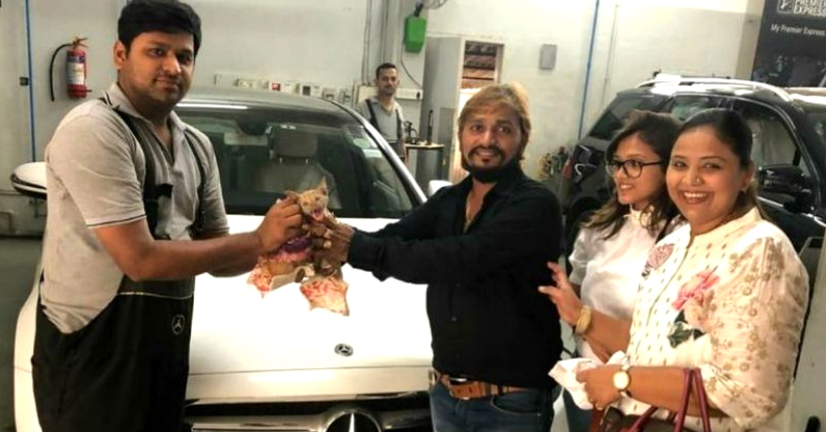 Un empresario gujarati desmantela su Mercedes para un increíble rescate de seis horas