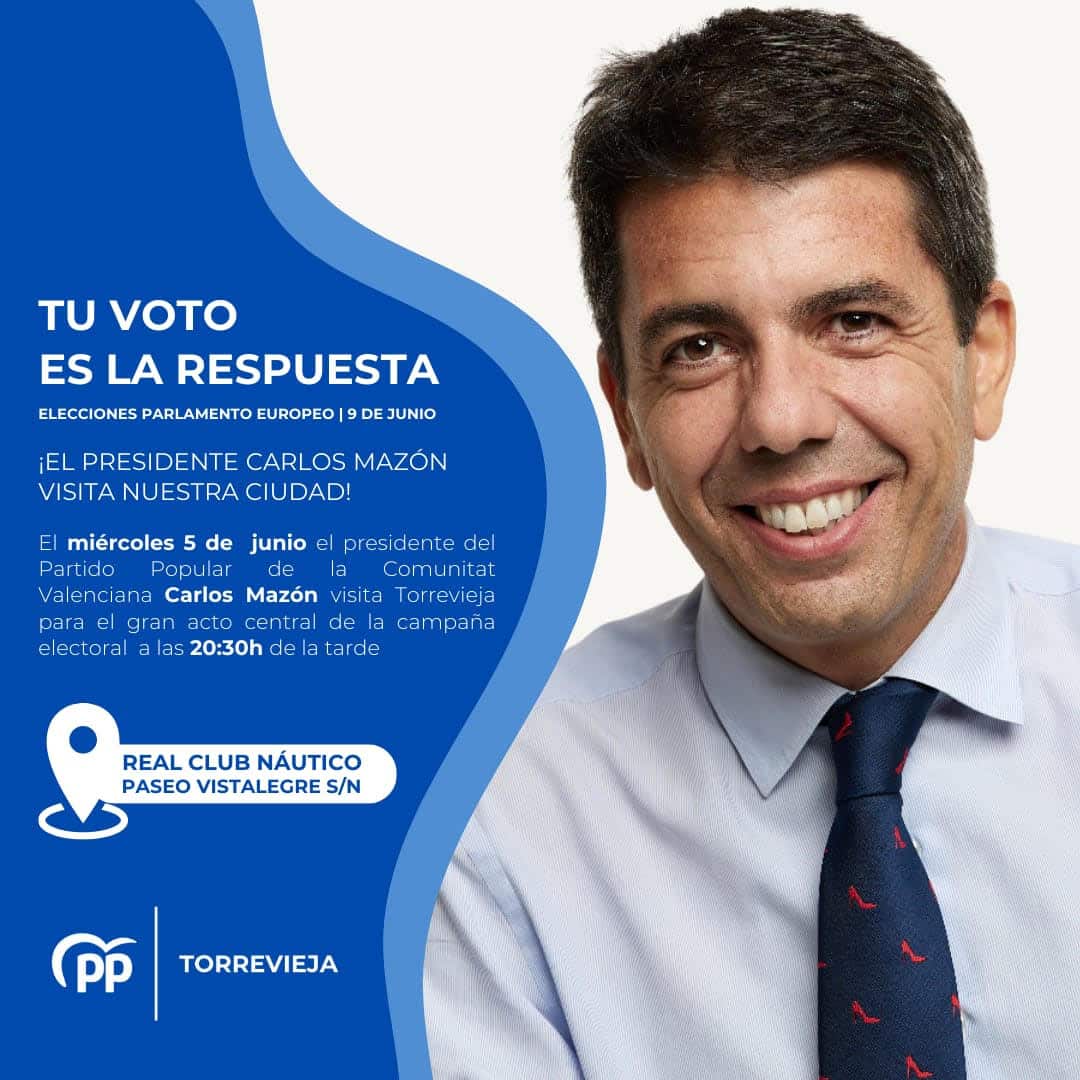 El presidente regional visitará Torrevieja