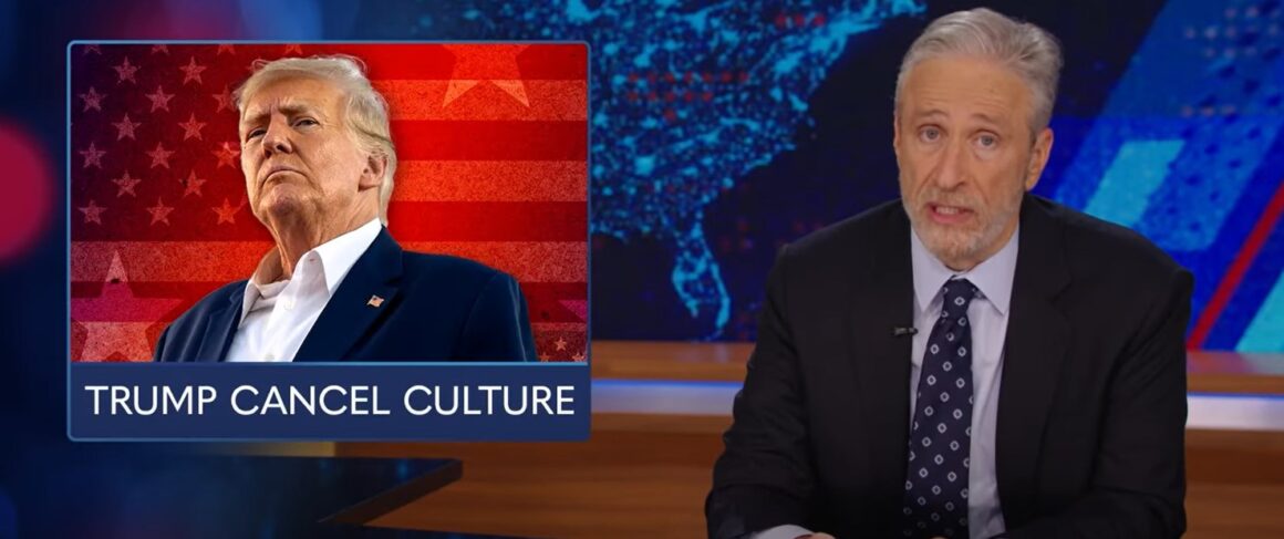 Jon Stewart, “Trump es la verdadera cultura de la cancelación”.